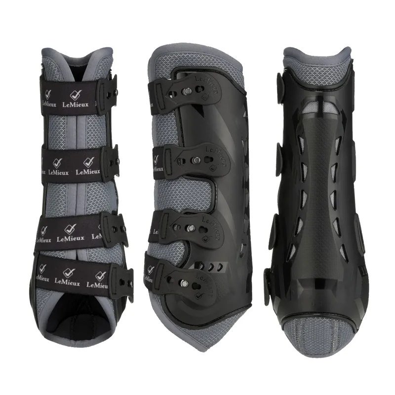 LeMieux Ultra Mesh Snug Boot - Hinds - Grey-1